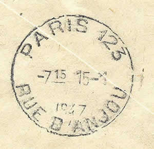 cachet d'arrivée télégraphique