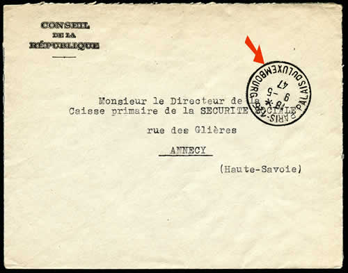 Timbre-à-date du Conseil de la République