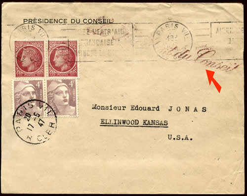 Griffe Président du Conseil