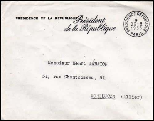 OMEC Présidence de la république flamme à gauche