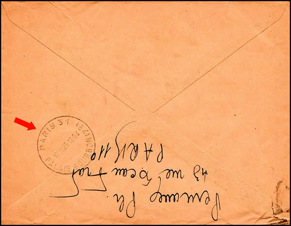 Pneumatique Palais Bourbon 1954