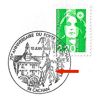 oblitération lieu de tournage du film Jour de Fête