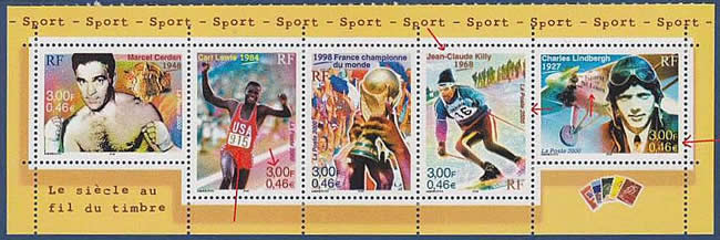 Bloc-Feuillet Sport au fil du siècle