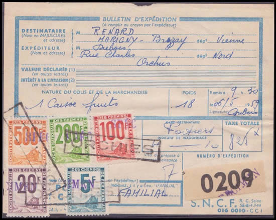 Bordereau d'expédition