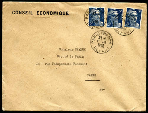 Lettre à entête du Conseil Economique