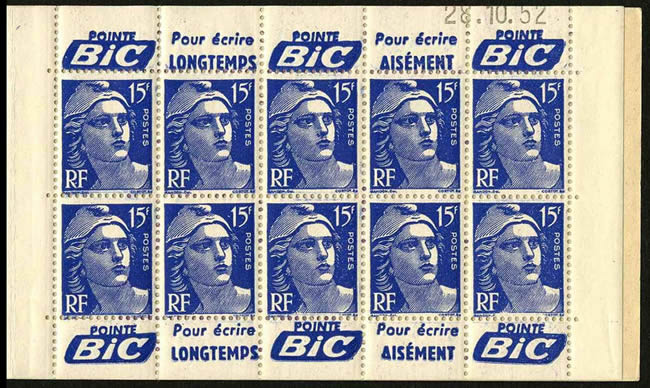 Demi-carnet Gandon Pub BIC 