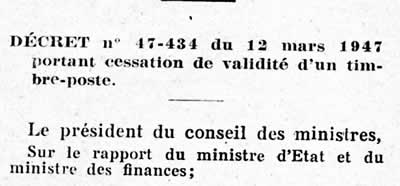 Décret démonétisation