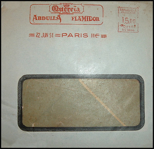 Enveloppe publicitaire pour la fête des pères 1951