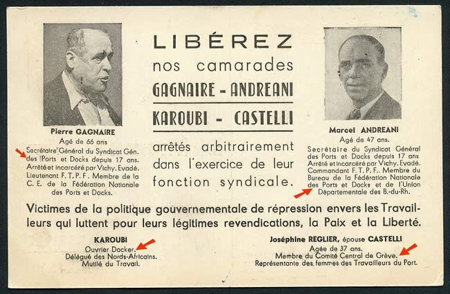 Arrestation de militants CGT à Marseille