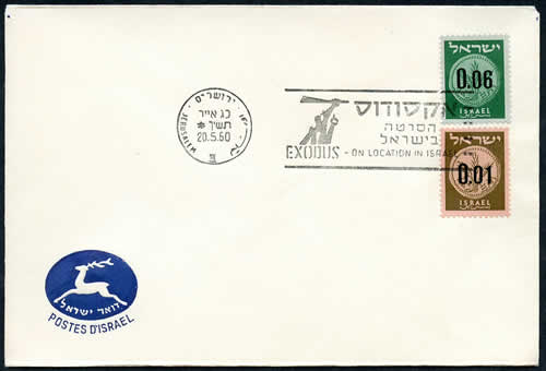 Flamme film Exodus en Israel