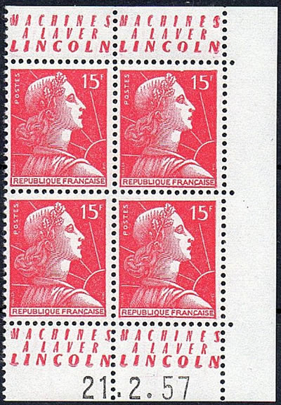 Bandelette publicitaire machine à laver Lincoln