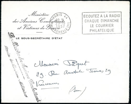 OMEC pub pour la philatélie à la radio