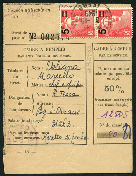 Transfert de salaires à l'étranger