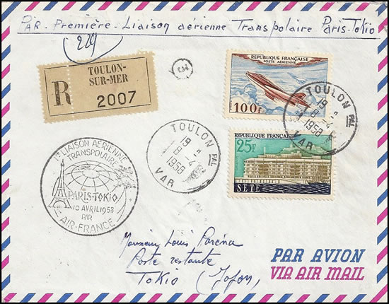 1er vol Paris Tolyo par le Pôle