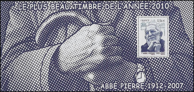 BF Abbé Pierre souvenir philatélique