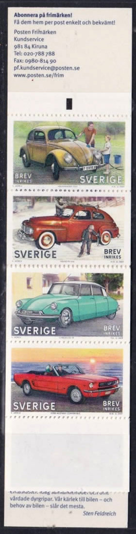 Carnet de Suède montrant une DS 19