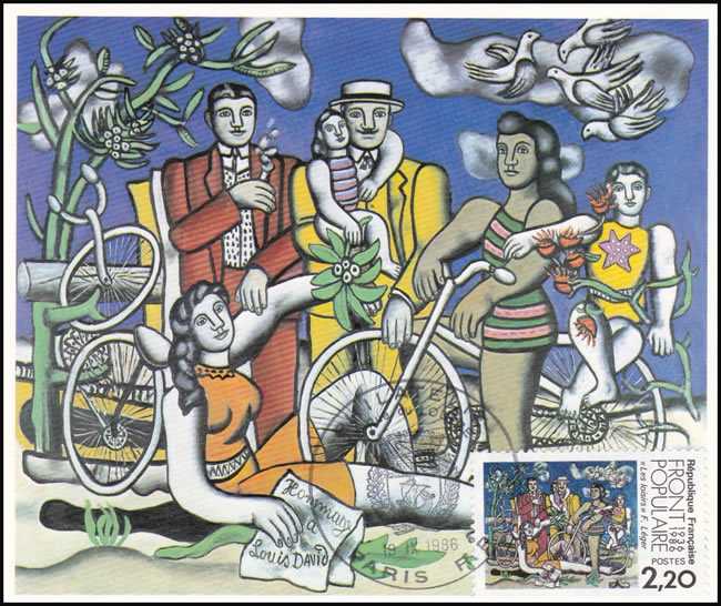 Carte Maximum Fernand Léger Les loisirs