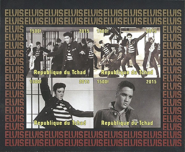Bloc du Tchad consacré à Elvis Presley