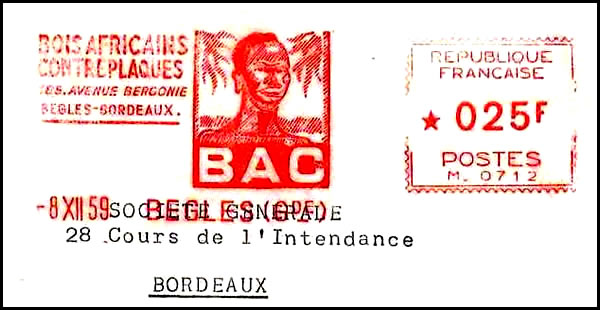 EMA Bois tropicaux avec image de nègre