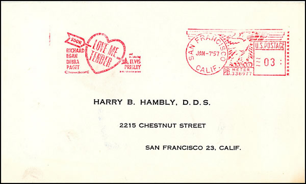 EMA du film d'Elvis Presley Love me Tender