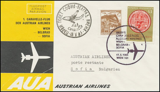 1er vol Vienne Sofia Belgrade