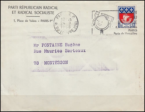 Lettre à entête du parti radical