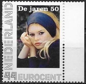 Timbre personnalisé Brigitte Bardot pays-Bas
