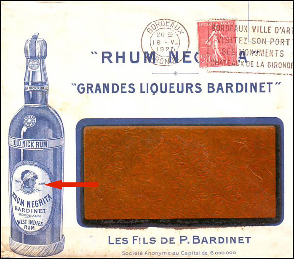 Enveloppe publicitaire Rhum Negrita