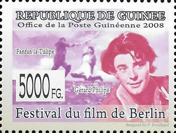 Gérard Philippe et fan Fan la Tulipe