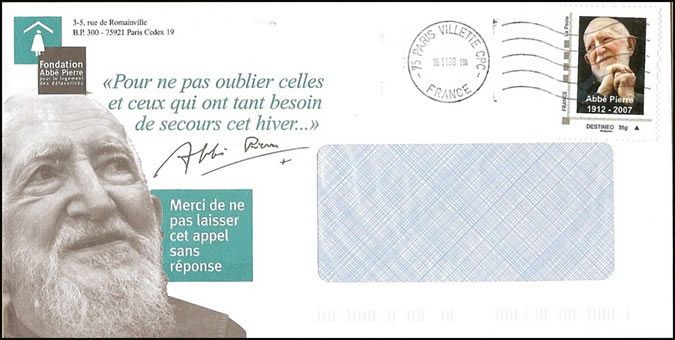 Timbreamoi-Abbé Pierre su lettre