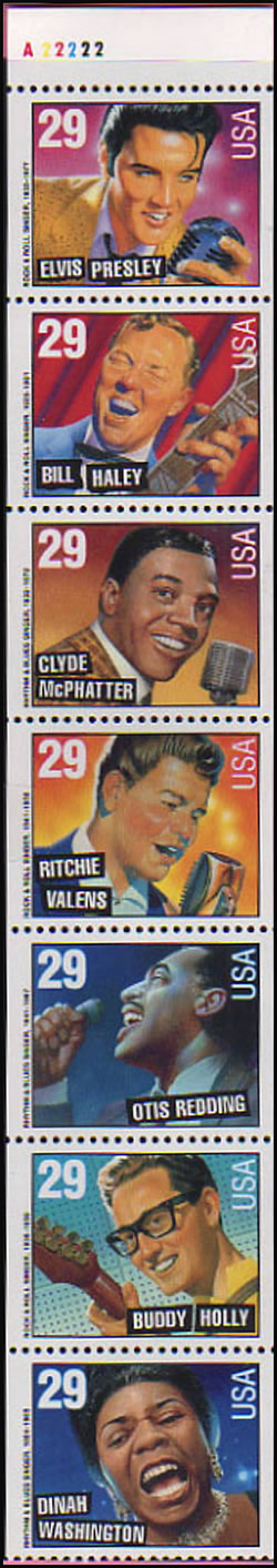 Timbres US consacrés aux pionniers du Rock and Roll