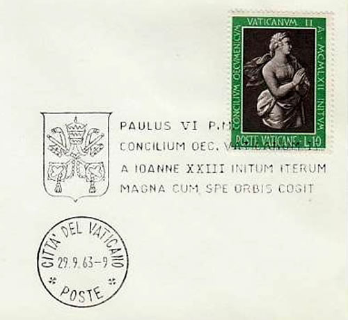 Ouverture de la deuxième session de Vatican II par le nouveau pape Paul VI