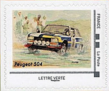 Timbre personnalisé 504 rallye