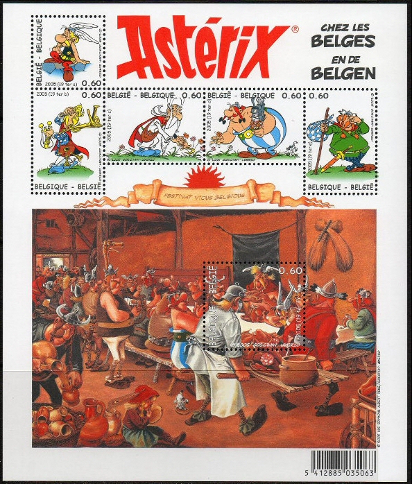 Astérix chez les belges Bloc-feuillet