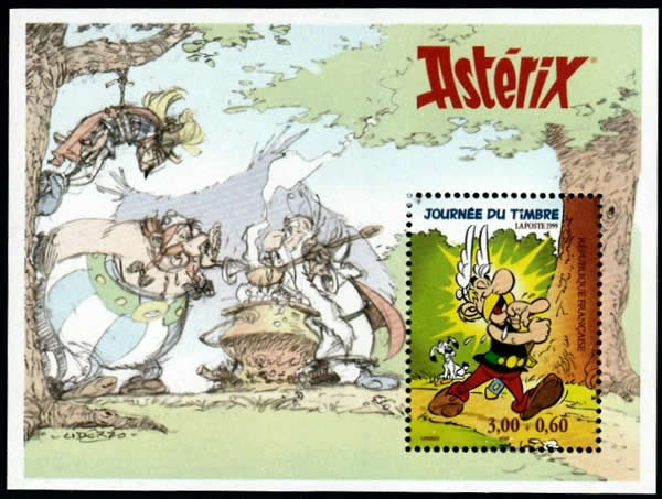 Bloc-feuillet de France consacré à Astérix