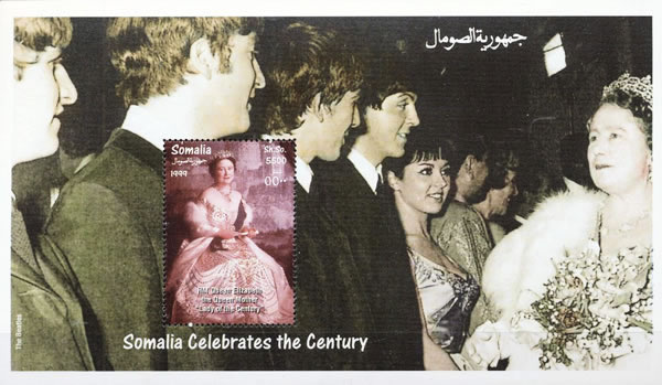 Les Beatles présentés à la Reine-mère d'Angleterre