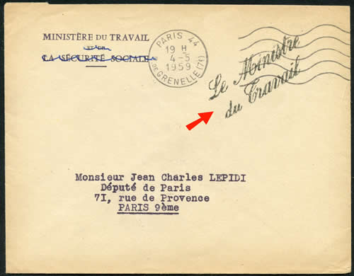 Contreseing du Ministre du travail