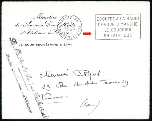 OMEC Courrier Philatélique à la radio