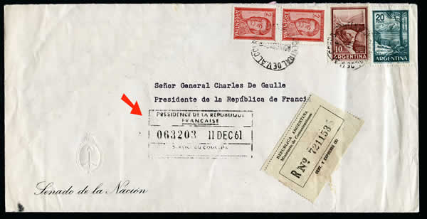 Arrivée du Courrier à l'Elysée