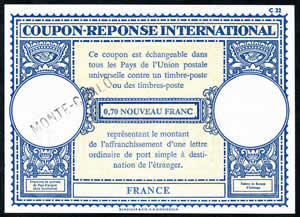 CRI 0,70 NOUVEAUX FRANCS