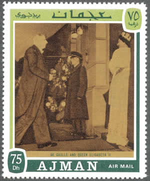 de Gaulle et Elisabeth II