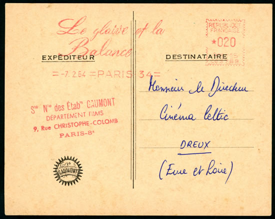 EMA du film Le Glaive et la Balance