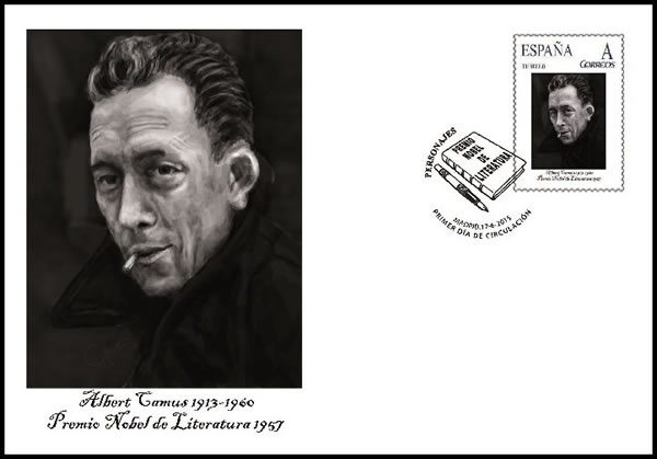 Entier postal espagnol Albert camus