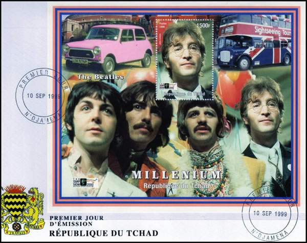 FDC BF Beatles  Tchad