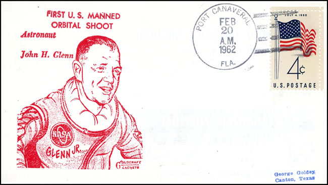 FDC du jour du 1er  Américain dans l'espace