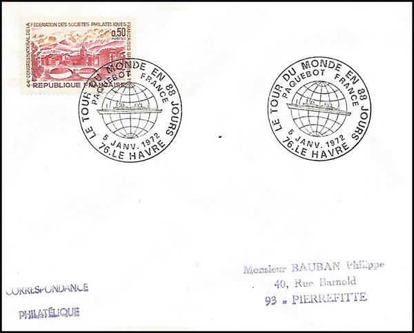 Tour du Monde du Paquebot France en 80 jours