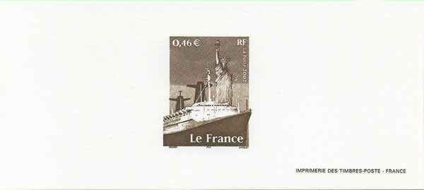 Gravure France à New-York