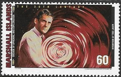 Invention du laser rouge