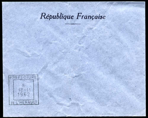 Législatives 1962 Préfectuer de l'Hérault