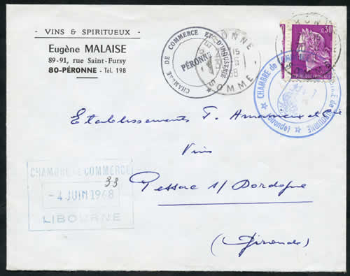 Courrier entre deux chambres de commerce